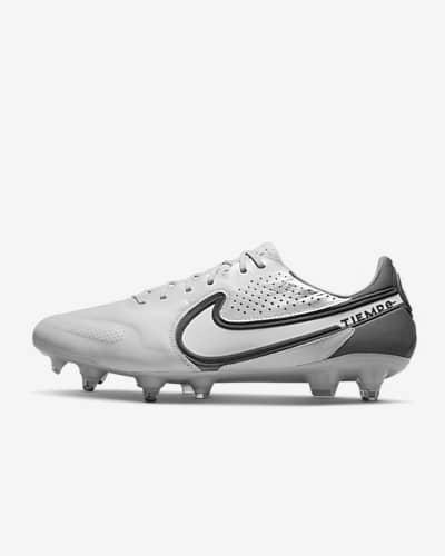 Blue and White Tiempo Football Boots image 3
